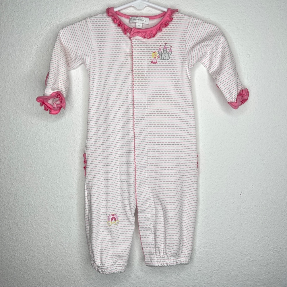 magnolia baby pima cotton princess converter gown romper
